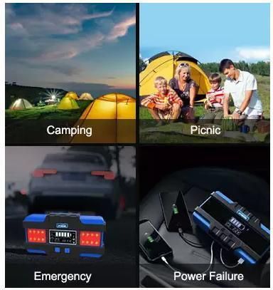 Heavy Duty 12000mAh Powerbank Jump Starter GS Multifunction Portable 12V Car Battery Jump Starter for Emergency Charger