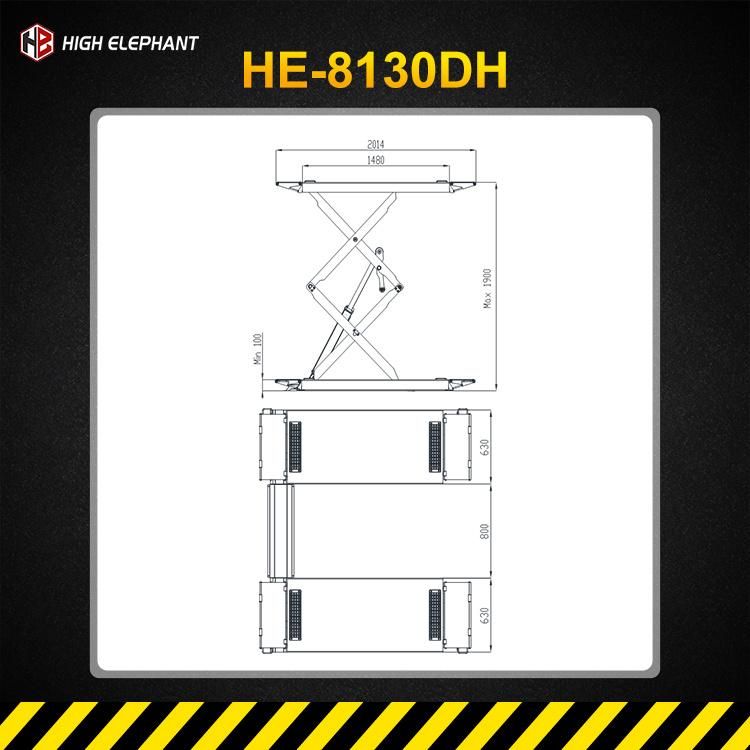 Low-Profile Design with Double Master Scissor Lift for Sale