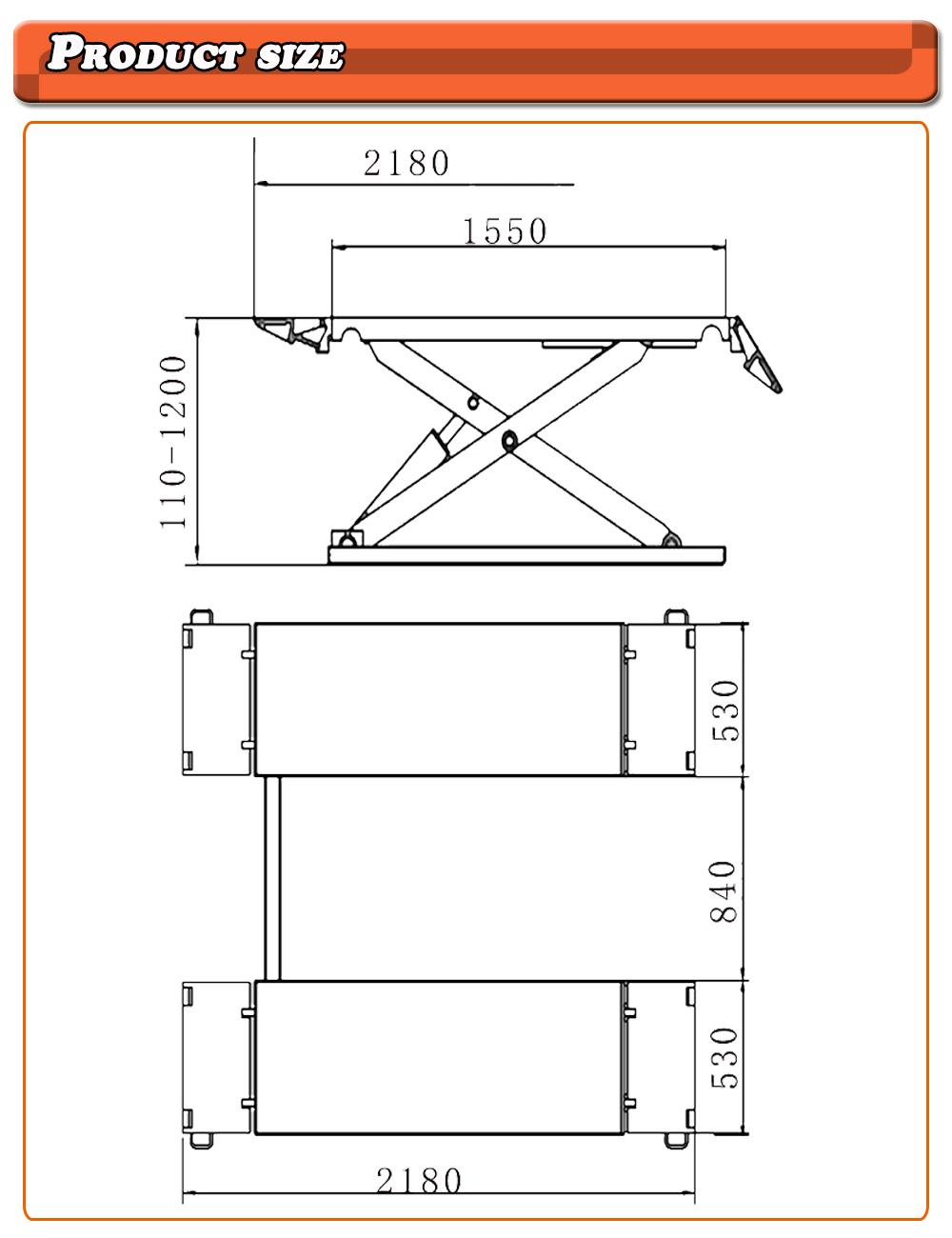 2021 Yingkou Jaray1.2m Height Movable Scissor Lift Hydraulic Scissor Lift Low Rise Scissor Lift