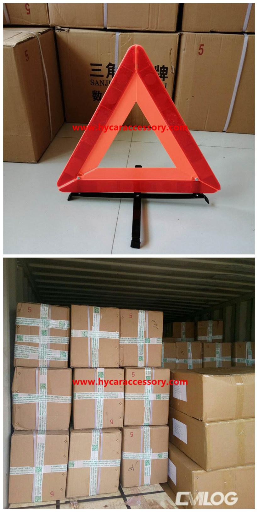 CE Wholesale Road Safety Red Emergency Reflective Foldable Auto Car Warning Triangle