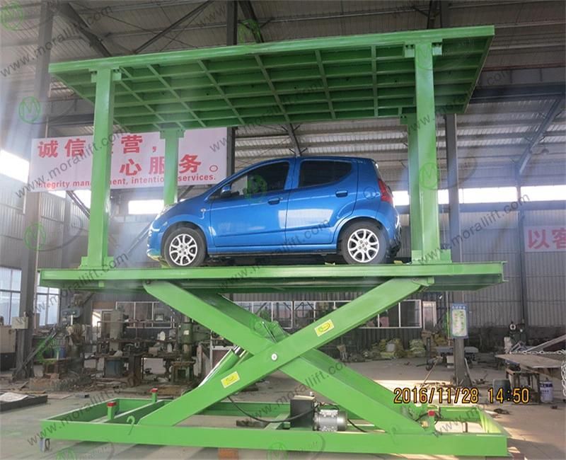 Scissor Parking Car Lift with Double Platform