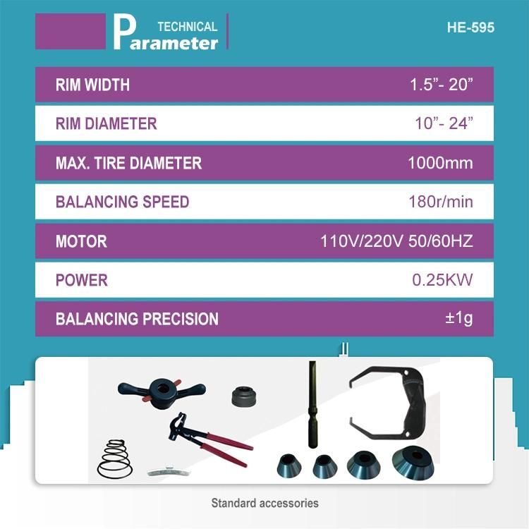 High-Precision Wheel Balancer Machine for Light Truck and Minibus