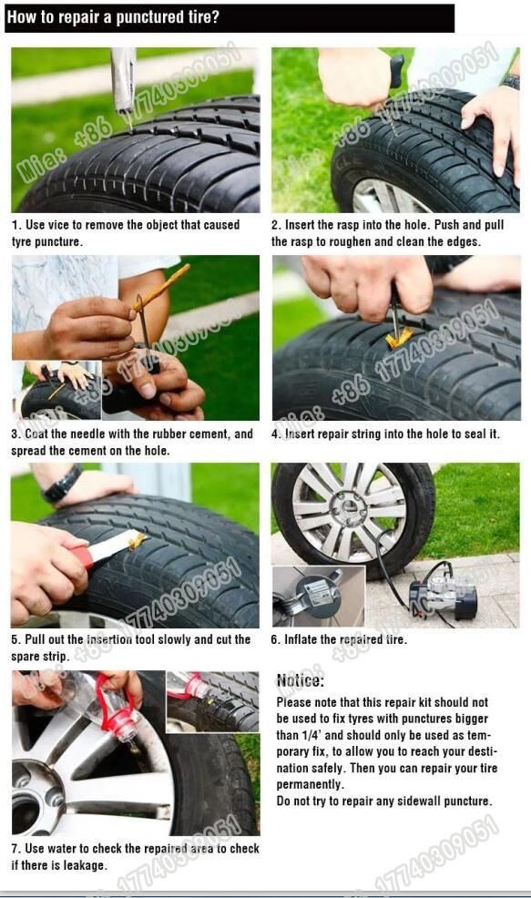 Car Auto Tire Puncture Quick Repair Patch