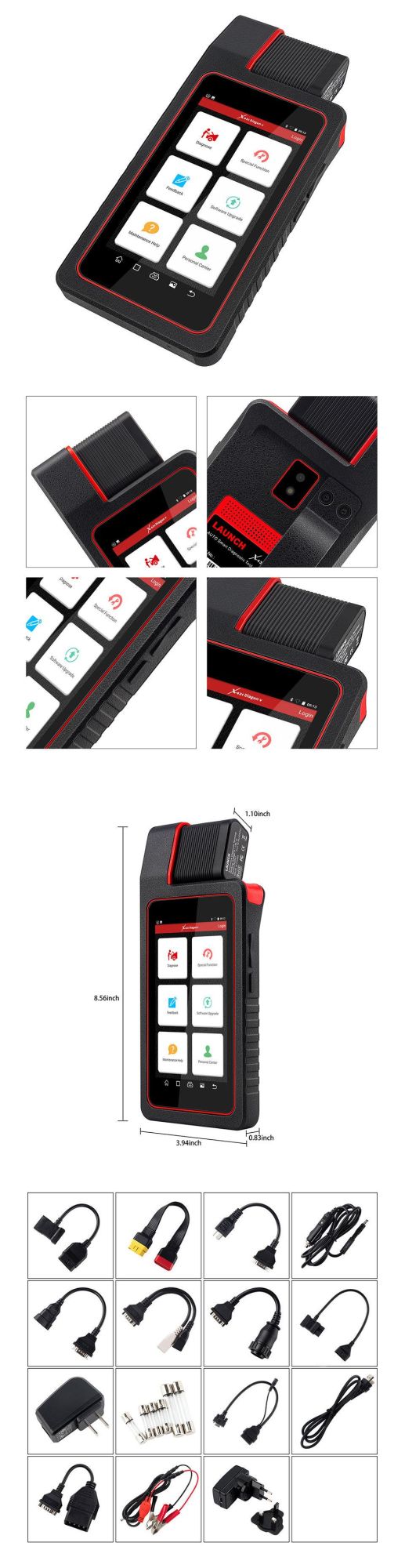 OBD II Code Scanner Launch X431 Diagun V Powerful Diagnotist Tool with 2 Years Free Update