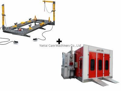 Auto Spray Paint Booth &amp; Car Body Frame Machine in One 20FT Container