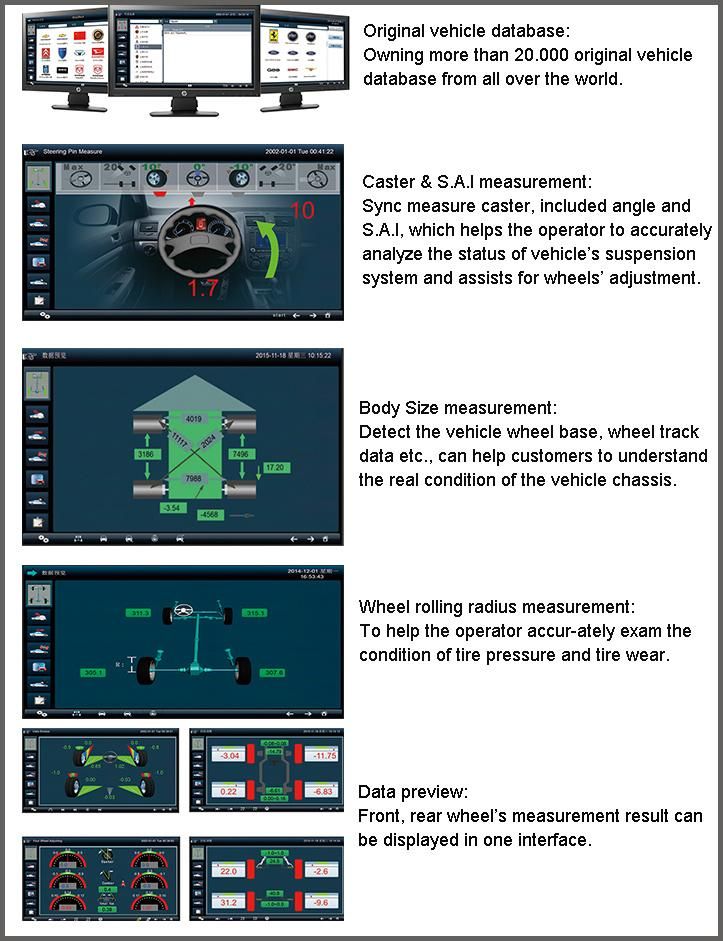 New and Hot Aligner 3D Car Alignment Machine Four Wheel Aligner