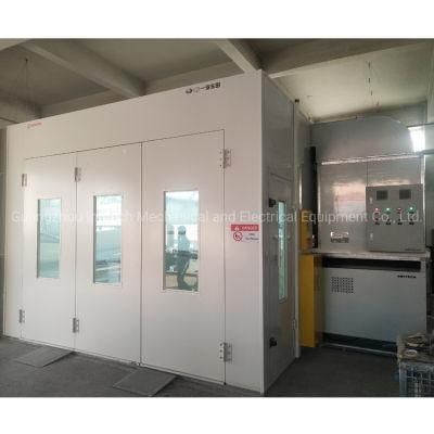 Efficient Paint Baking Booth with Electric Infrared Lamps for Vehicles