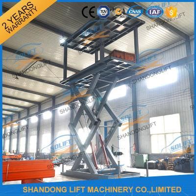 Double Platform Hydraulic Car Mechanical Parking Garage Sicssor Car Parking Lift