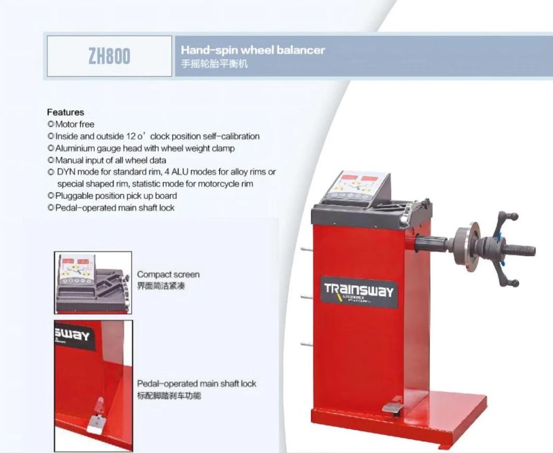 Trainsway Zh800 Tyre Equipment Tyre Machine Wheel Balancer