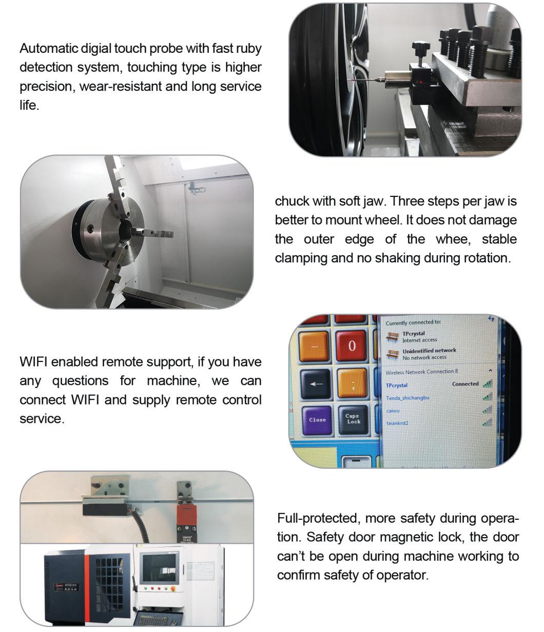 Repair Wheel CNC Lathe Good Repair Effect Rim Cuttinng Machine