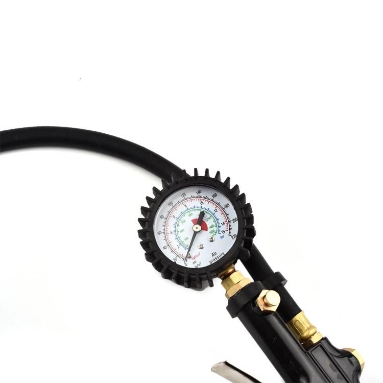 Wholesale 220psi High-Precision Tire Inflator Tire Air Pressure Gauge with Chuck for Auto