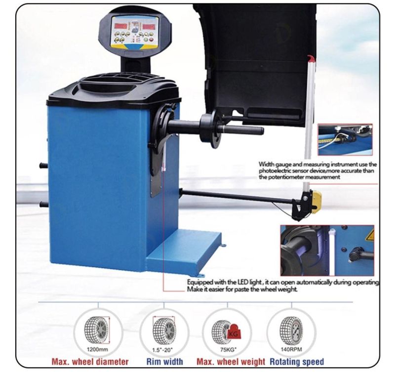 Tcm-710 Ce Approved Wheel Balancer/Wheel Balancing Machine/Wheel Balance