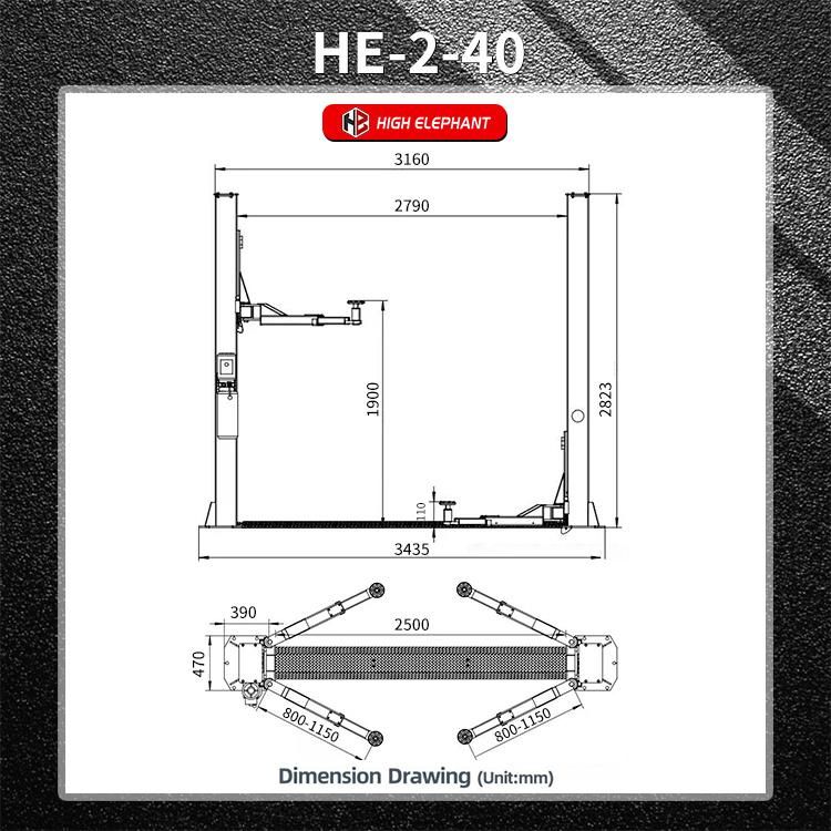 Car Lift/Two Post Lift/Garage Equipment/Scissor/Car Elevator/Hydraulic Lift