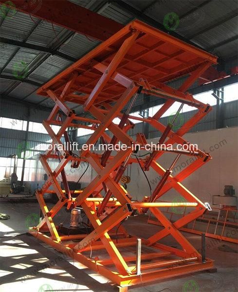 Hydraulic Scissor Type Stationary Car Lift with High Quality