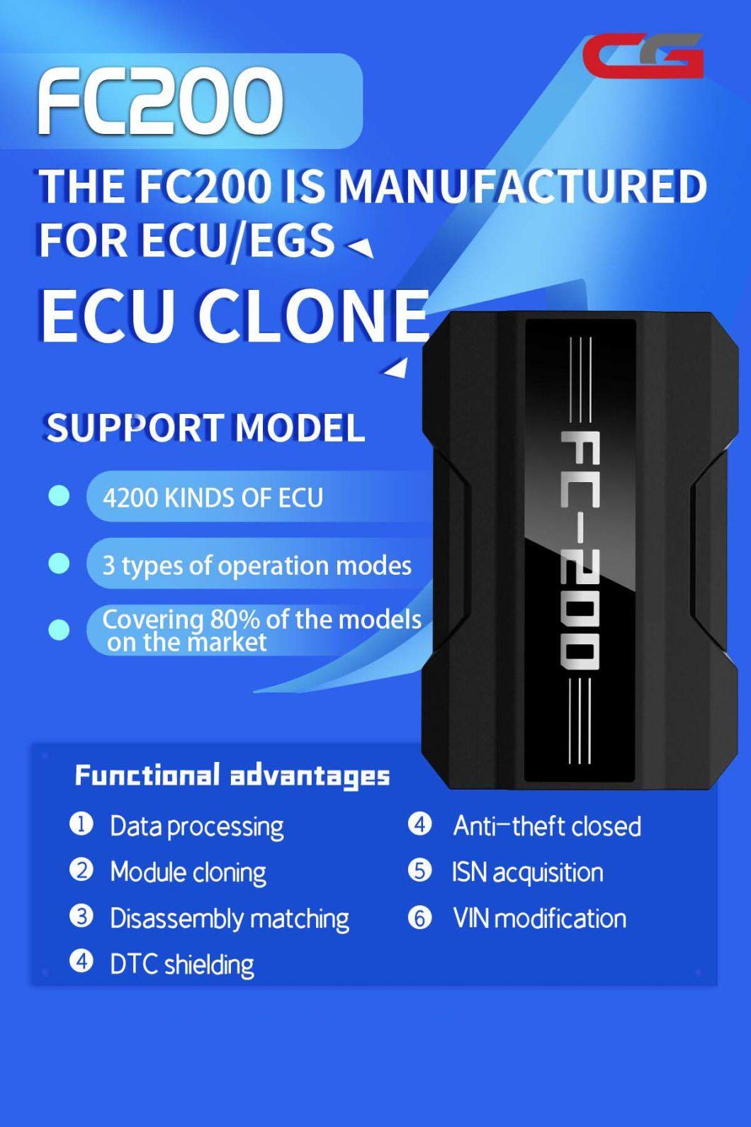 Cg FC200 ECU Programmer Full Version Support 4200 Ecus and 3 Operating Modes Upgrade of At200 Isn OBD Reader Free Update