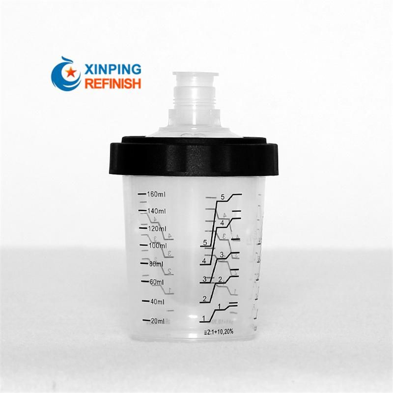 Logo Printed Car Clear Plastic Paint Mixing Cup Spray Gun Painting Cup