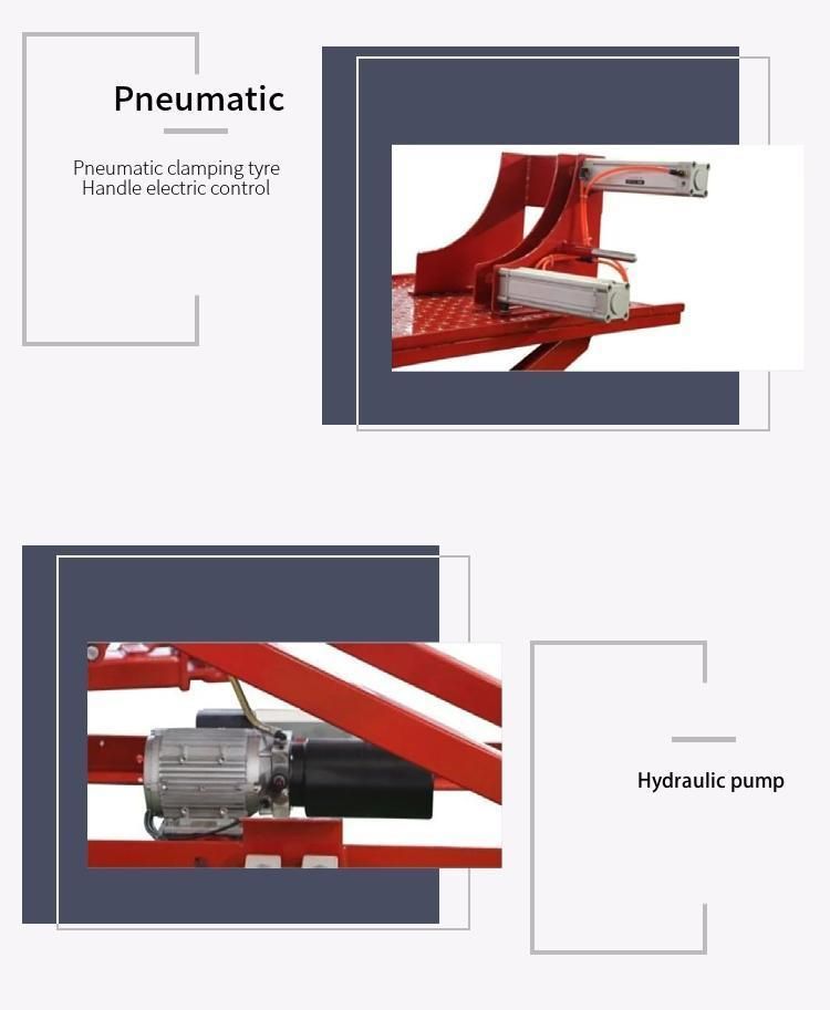 High-End Professional Pneumatic Motorcycle Lift Equipment with CE