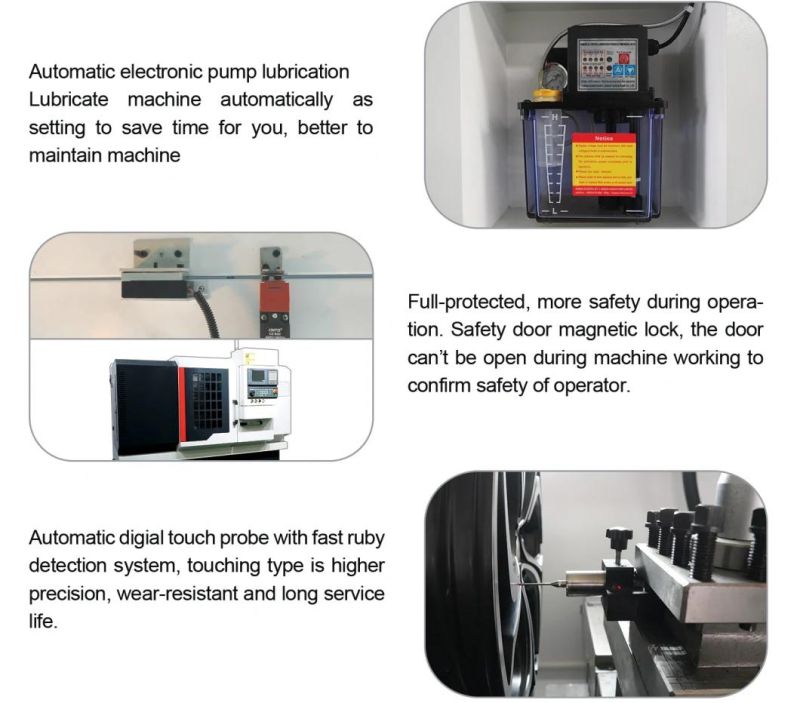 CNC Lathe Alloy Wheel Repair Refurbishment Machine