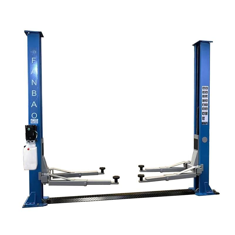 Reinforced Base Plate Two Post Hydraulic Vehicle Lift for Cars