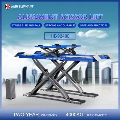 Portable Hydraulic Scissor Lift Table Car with 4000kgs Capacity