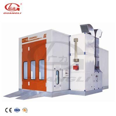 Full Downdraft and Top Filter Fuel Heating Used Big Spray Painting Booth for Sale