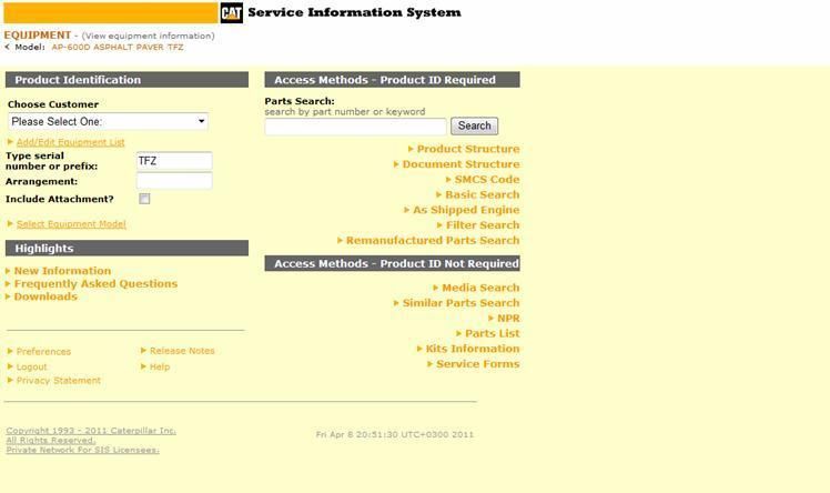 2020 Caterpillar Sis Cat Sis 2020 Service Information System