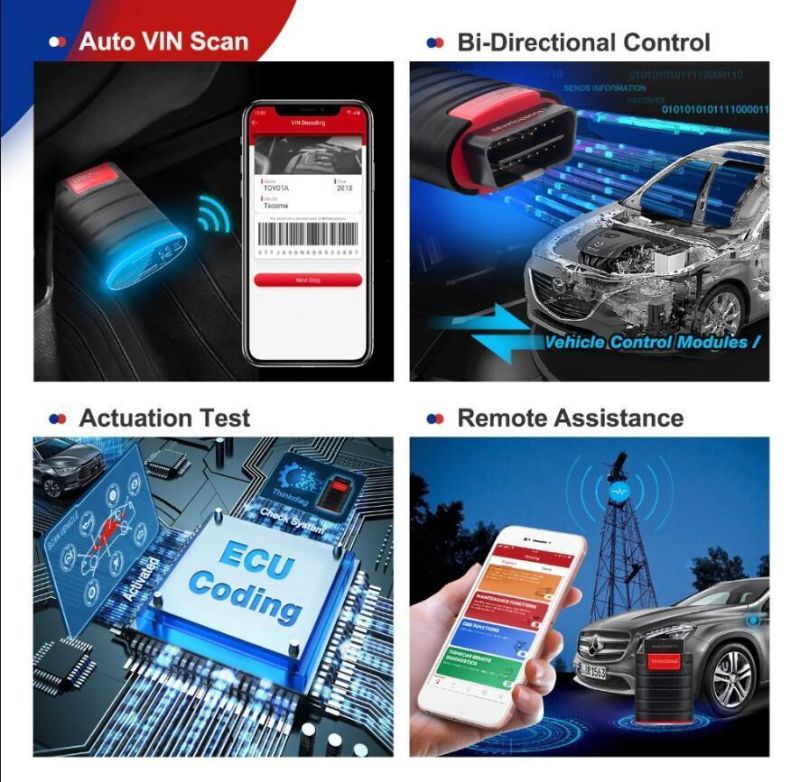 Thinkcar Thinkdiag Full System OBD2 Diagnostic Tool with All Brands License Free Update for One Year Powerful Than Launch Easydi