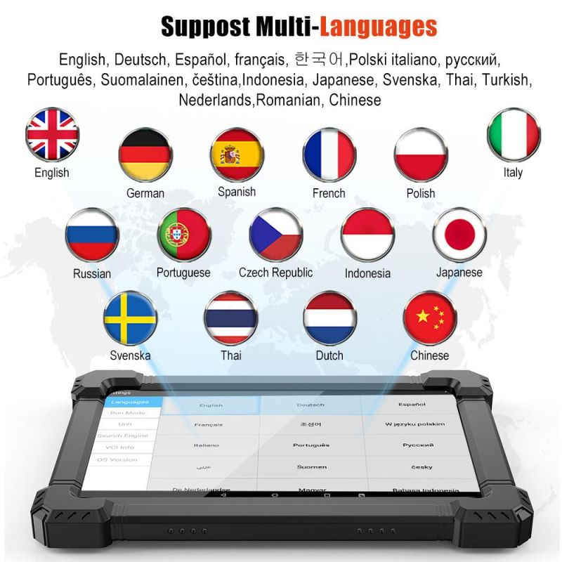 Ancel X7 OBD2 Bluetooth Scanner Complete System Auto professional Scanner Diagnostic Tools DPF Epb Airbag IMMO Multi-Language