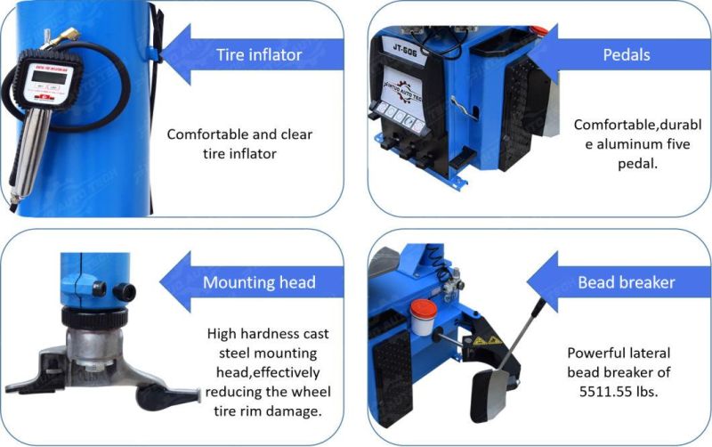 Assist Arm Auto Wheel Changer Used Tire Changer Machine Jt-606