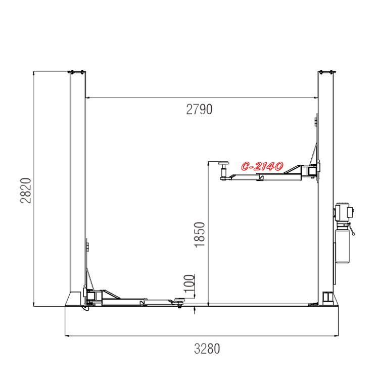 Vico Floor Plate Garage Equipment Car Lift