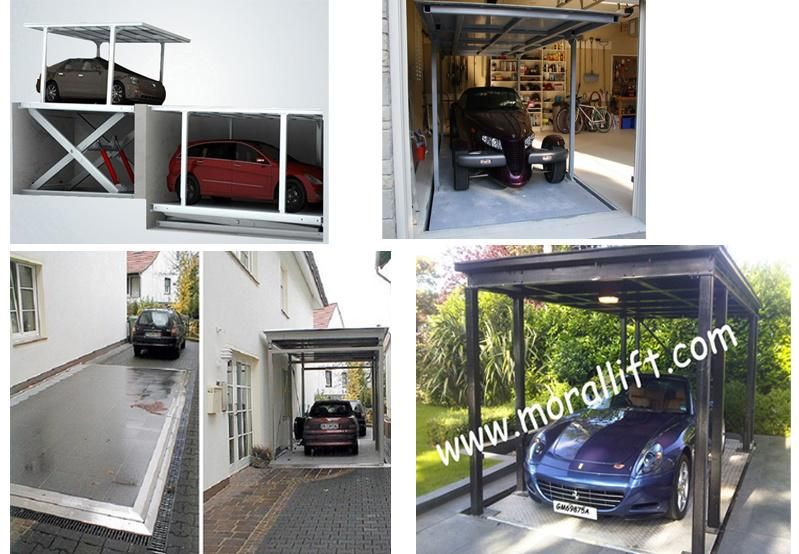 Invisible Scissor Underground Double Deck Car Lift