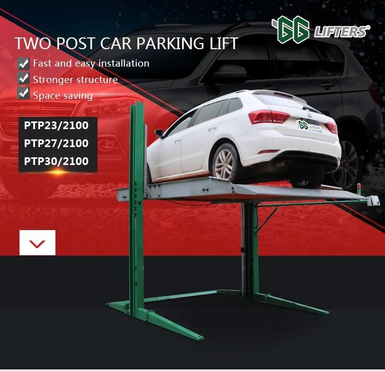 2 stacker auto parking lift for commercial residential use