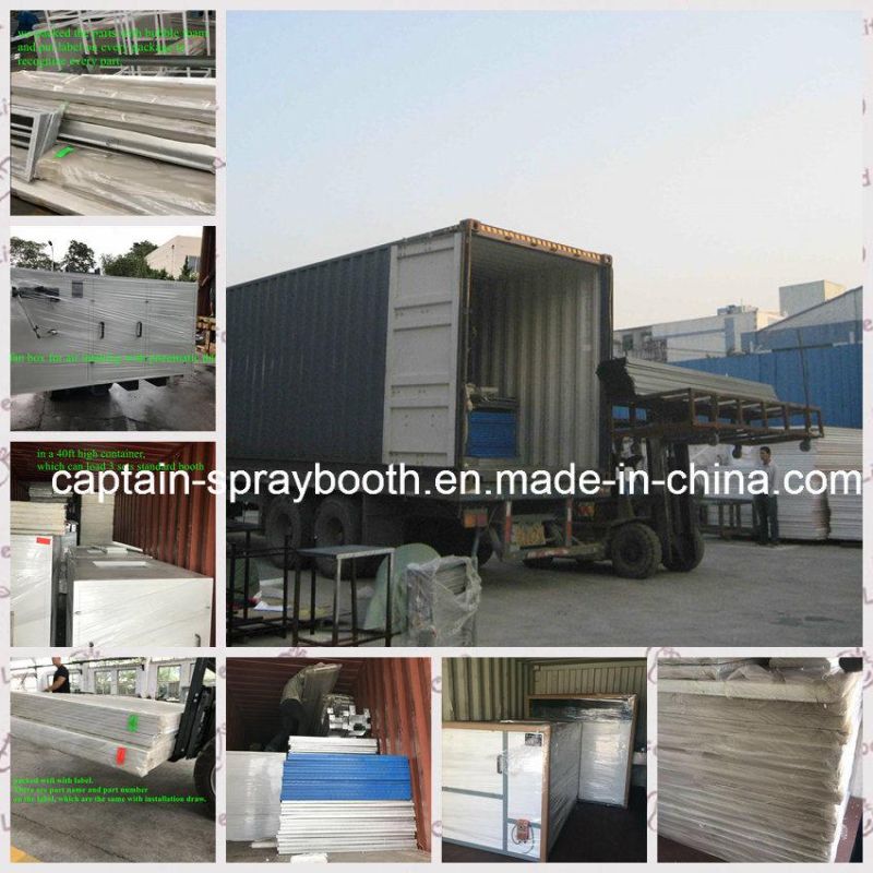 Car Spray Booth with Diesel Burner