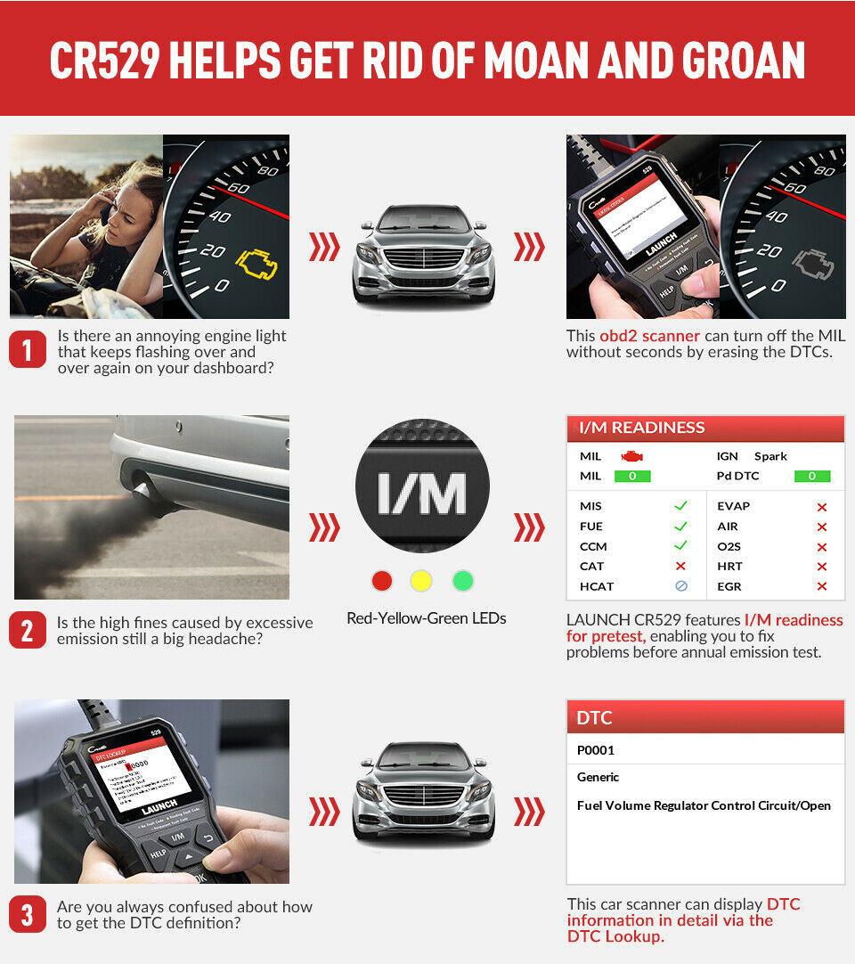 Wholesale Launch Cr529 OBD 2 Diagnostic OBD Scanner Launch