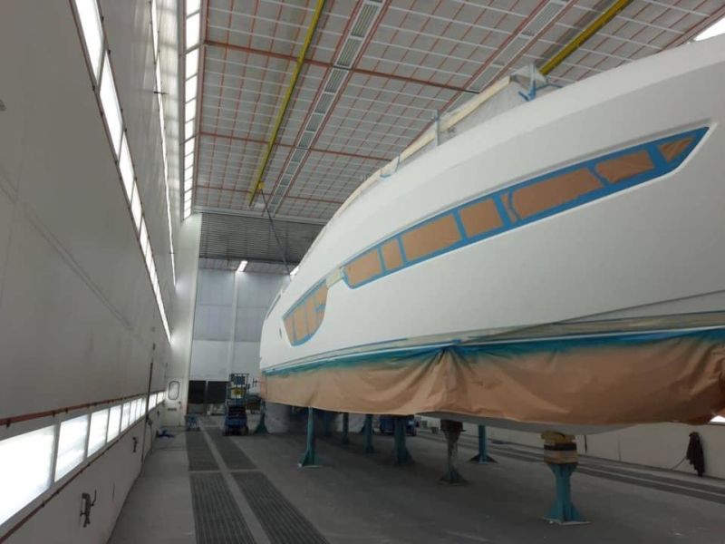 Vessel Paint Booth Large Refinishing Spraying Room Fashion Yatch Painting Line