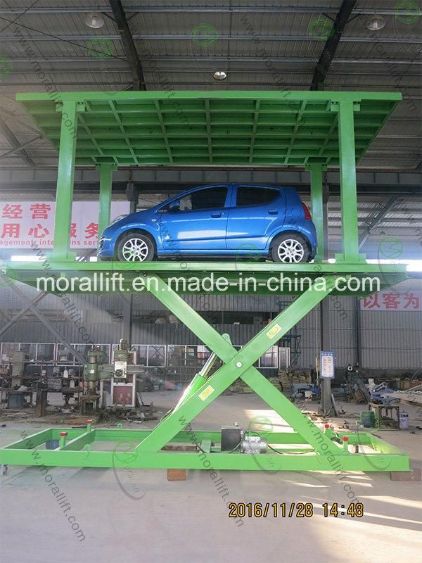 Hydraulic underground basement car lift for parking