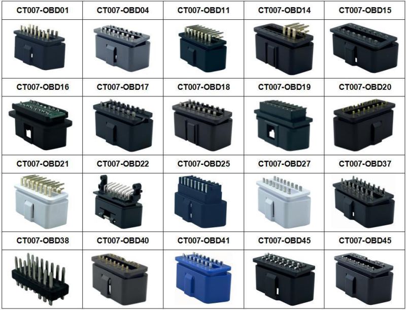 Obdii 16pin Male to Female with 5557 18pin Connector