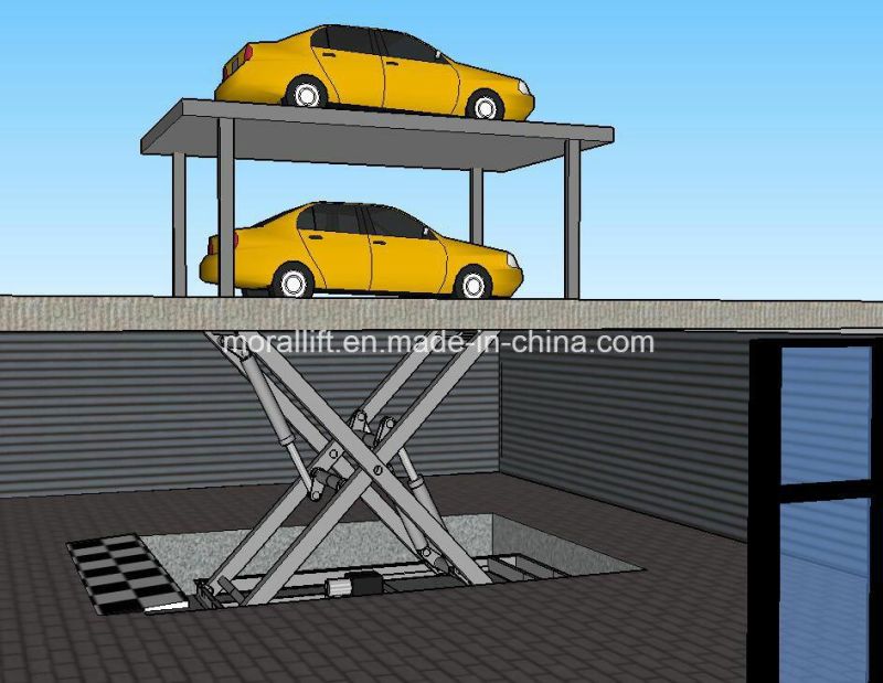 3Ton 3Mtr Double Parking Invisible Car Lift