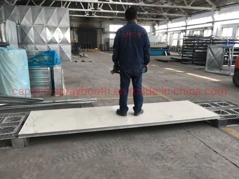 High Efficiency Metal Sheet Painting Coating Line Combination Spray Booth and Prep Station Bay Standby Paint Booth