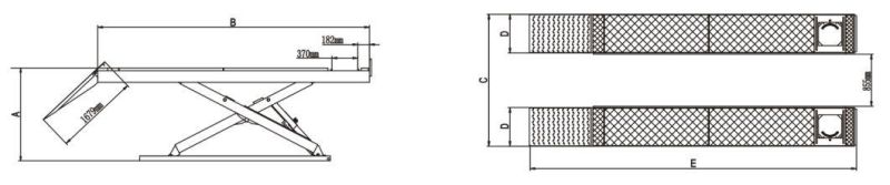 9000lbs Capacity Stationary Auto Lift with CE Approval