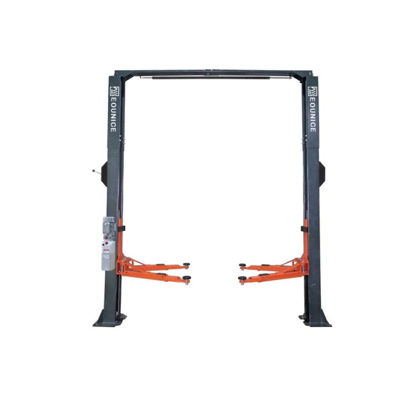 4000kg Equipment Vehicles Clear Floor Hoist Single-Ponit by Manualhydraulic Auto Two Post Car Lift / Garage Equipment