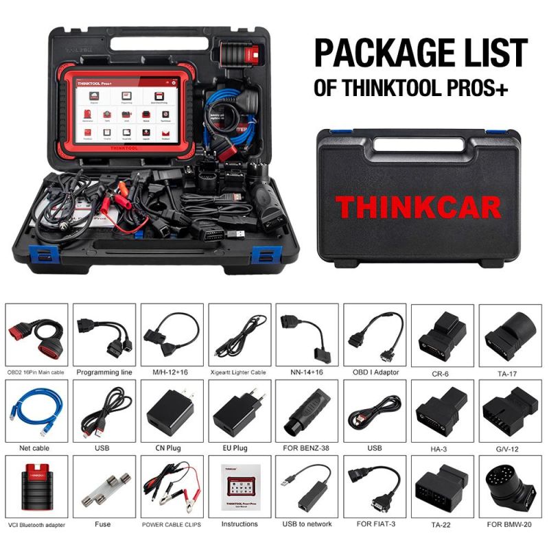 Thinkcar Thinktool Pros+ ECU Programming 28 Reset Adas TPMS OBD2 Car Full System Diagnostic Scan Tool Pk Launch X431 PRO3s Query