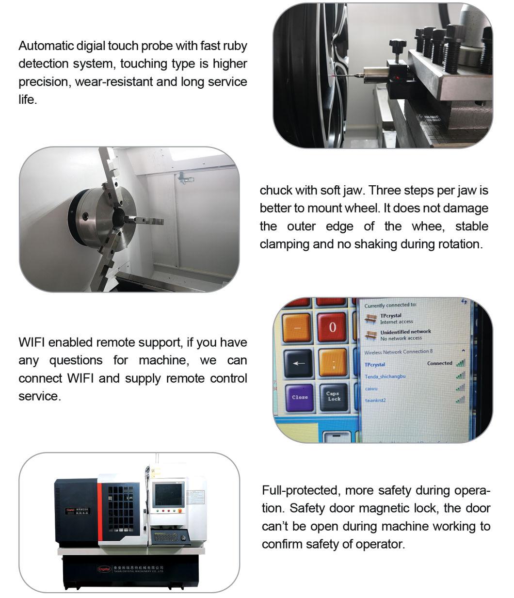 Alloy Wheel Refurbish Machine CNC Wheel Repair Lathe Tools for Car Wrm28h