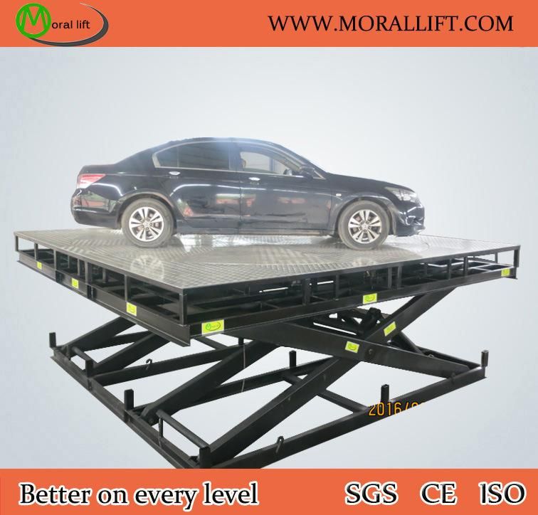 Scissor Car Lift with Revolving Turntable