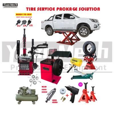 Combo for Garage Equipments of Tyre Changer, Tools, Jacks etc.