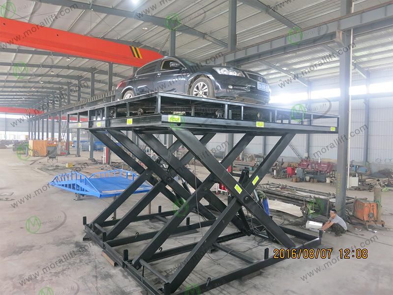 Scissor Car Lift with Revolving Turntable