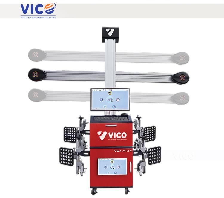 Vico Auto Wheel Alignment Factory Outlet Wheel Aligner with Automatic Tracking Beam