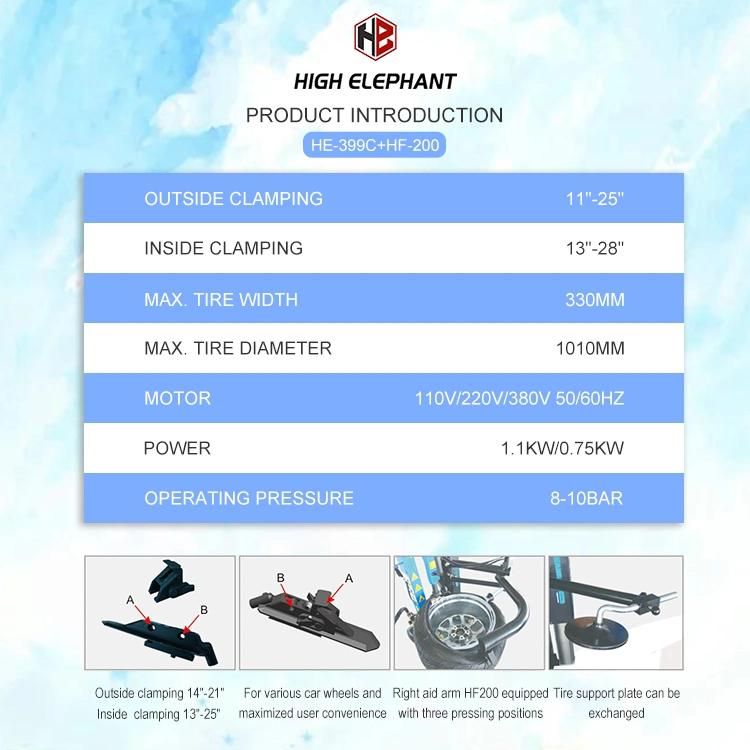 Tire Repare Equipment Factory Price CE Provided Tyre Changing Machine