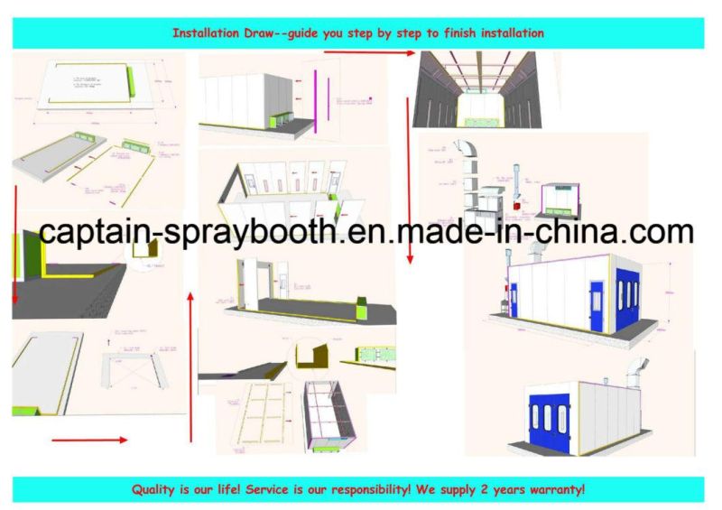 China Auto Spray Painting Booth with CE Certificate