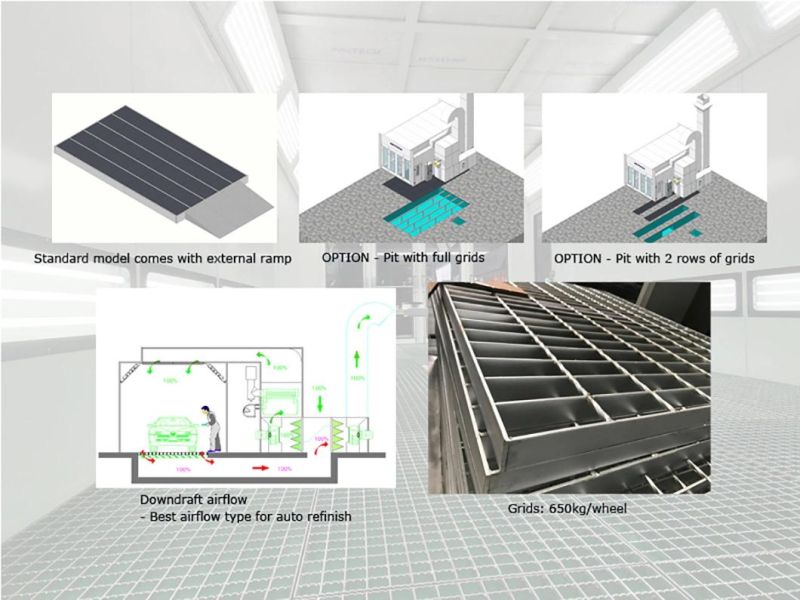 Garage Paint Booth Garage Equipments Paint Booth Spray Booth with Infrared Heating